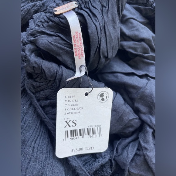 Free People Forever Favorite Mini Dress Size XS Black - Picture 10 of 11